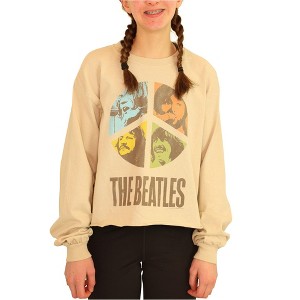 Junk Food Womens The Beatles Peace Sweatshirt - 1 of 4