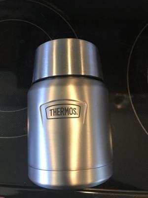 Thermos Icon 24oz Stainless Steel Food Storage Jar With Spoon - Granite :  Target