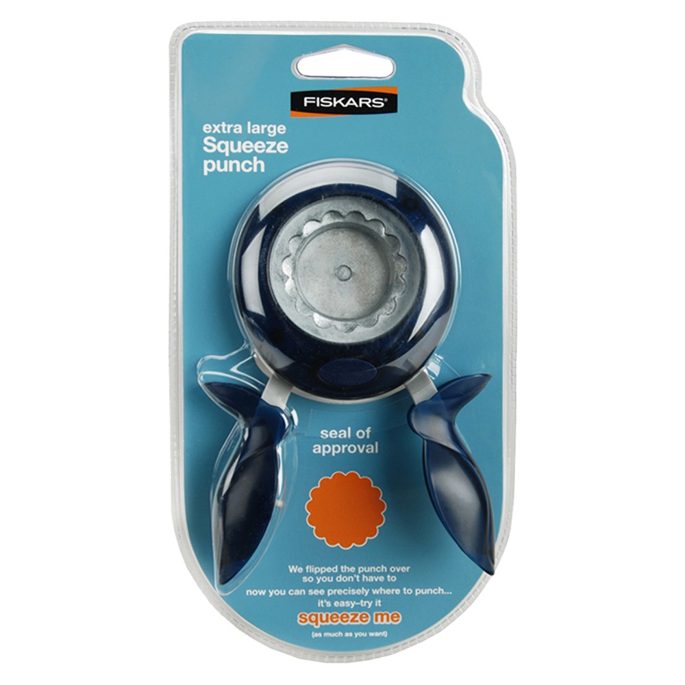 UPC 020335024274 product image for Fiskars 01-003776 Scalloped Squeeze Punch, Extra Large, Seal of | upcitemdb.com