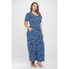 WEST K Women's Jana Plus Size Short Sleeve Knit Jumpsuit - 2 of 4