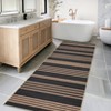Modern Easy Jute Rug Machine Washable Striped Print Indoor Outdoor Carpet - 4 of 4