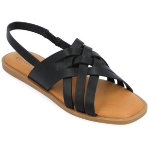 Journee Collection Womens Merrin Sling Back Flat Sandal - 1 of 4