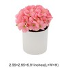 Unique Bargains Artificial Plants Hydrangea in Plastic Plastic 2.95"x2.95"x5.91" 1 Pcs - 3 of 4