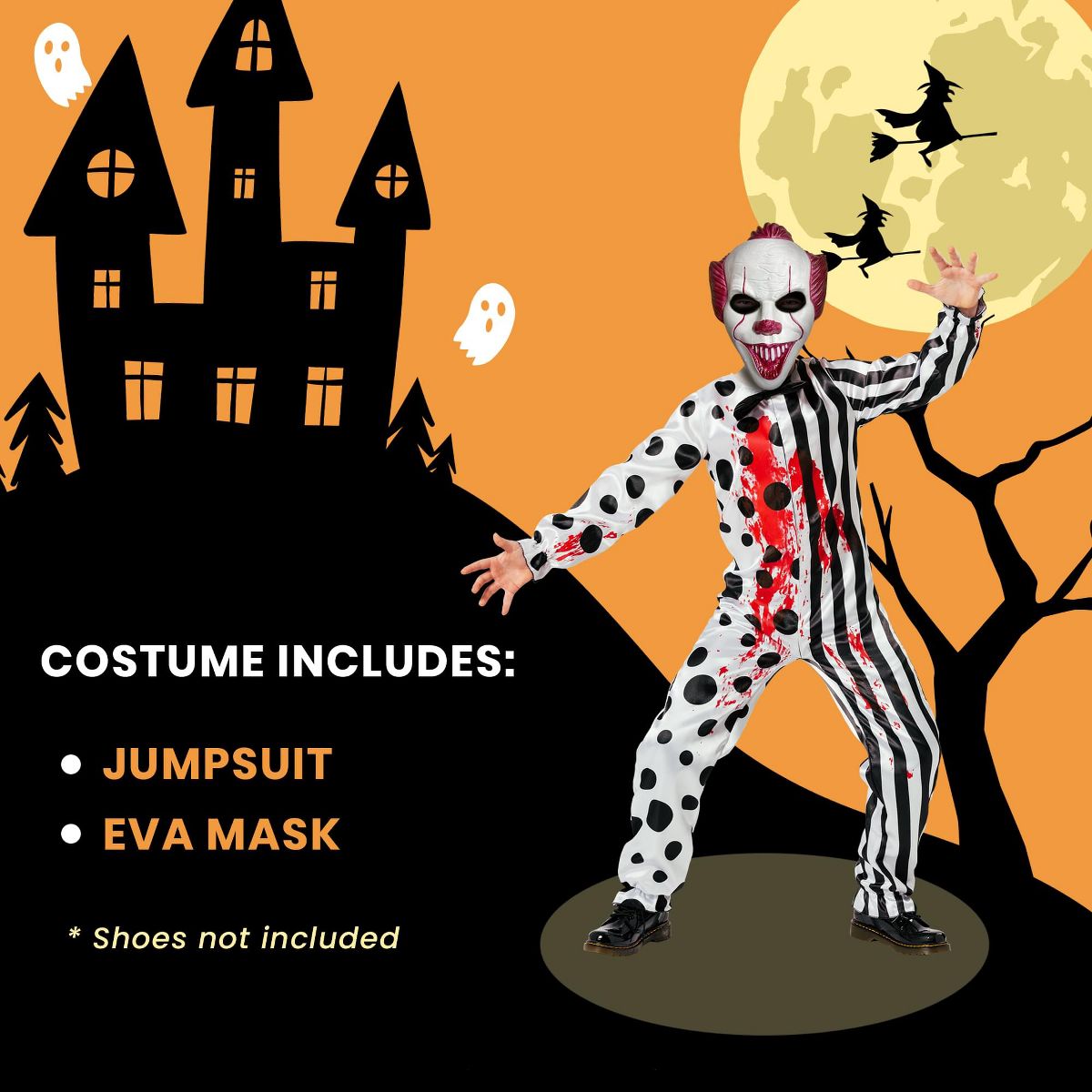 Dassyn Creations Child Clown Costume - thumbnail 3