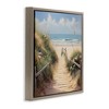Stupell Industries Sandy Path to Beach Floating Frame Canvas Art - 2 of 4
