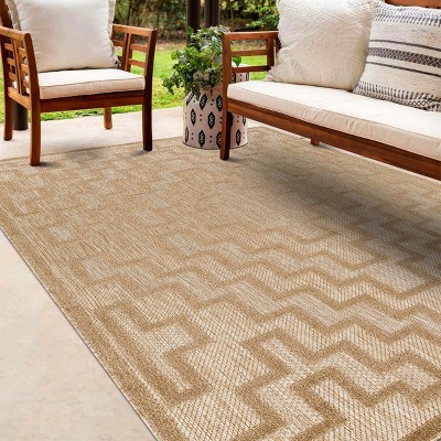 Hauteloom Diza Tan Outdoor Rug
