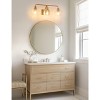 YANSUN 3-Light Vanity Light, Nickel Finish, Bubble Glass Shades, E26 Sockets, Non-Integrated Light Source - 2 of 4