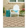Unique Loom    Outdoor Trellis Raised Trellis Area Rug - 3 of 4