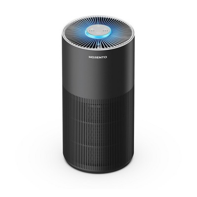 MORENTO Air Purifiers for Home Large Room, Air Cleaner with 7 Color Night Light,KALO,Black,1 Pack