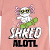 Girls' - Instant Message - Shred Alotl Fitted Short Sleeve Graphic T-Shirt - 2 of 4