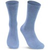 Solid Color Crew Cotton Dress Socks  from the Sock Panda (Men's Sizes, Adult Large) - 3 of 3
