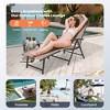 Pellebant Outdoor Aluminum Folding Adjustable Chaise Lounge - 4 of 4