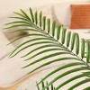 DR.Planzen 7ft UV Resistant Artificial Palm Plant with Gray Tall Planter, Pre Potted Fake Palm Plants for Indoor Outdoor Home Decor, Big Faux Plants - 3 of 4