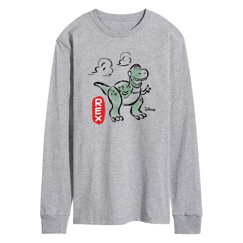 Men's - Disney - Doodle Rex Graphic Long Sleeve Graphic T-Shirt - image 1 of 4