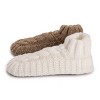 MUK LUKS Women's Cuffed Sweater Knit Ballerina - 2 Pair Pack - 3 of 4