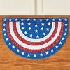 Collections Etc Colorful Americana Braided Slice Accent Rug - 2 of 2