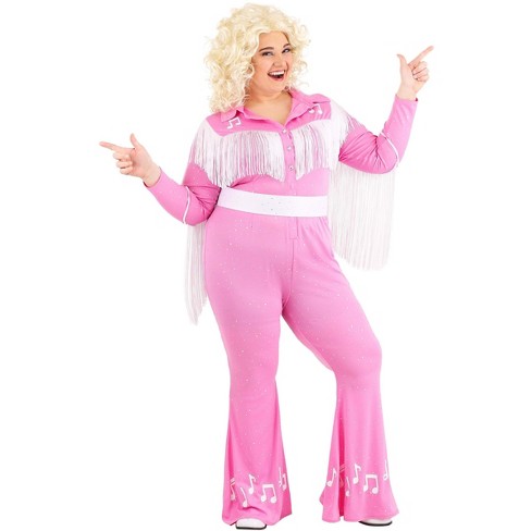 Adult Plus Size Pink Power Jumpsuit - Barbie the Movie 
