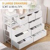 9-Drawer Storage Dresser - Steel/MDF Frame with Charging Station, 3-Size Drawers for Bedroom/Living Room - 4 of 4