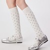Anna-Kaci Women's 2-Pair Knee-High Socks with Classic Polka Dot Pattern Soft Stretch Fabric Perfect for Gifting and Everyday Wear - 4 of 4