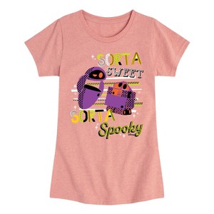 Girls' Disney Wall-E Fitted Short Sleeve Graphic T-Shirt - Desert Pink - Large - 1 of 4