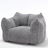 NicBex 47" Giant Bean Bag Chair for Adults,Chenille  Bean Bag Couchwith High-Resilience Foam,Square Lounge Chair Indoor,Living Room Furniture - 2 of 4