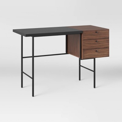 Geometric Mixed Material Desk with Drawers - Project 62™