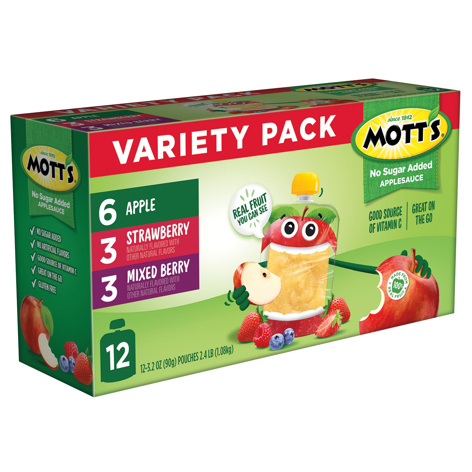 Mott's Fruit Unsweetened Vanilla Peach - 38.4oz