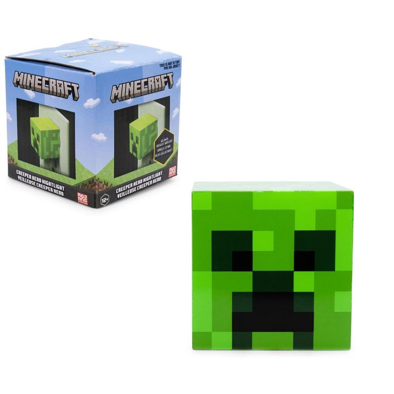 Ukonic Minecraft Green Creeper Plug-In Nightlight with Auto Dusk to Dawn Sensor, 3 of 7