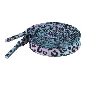 INSPIRE CHIC Leopard Print Flat Shoe Laces for Sneakers 0.31'' 1 Pair - 1 of 4