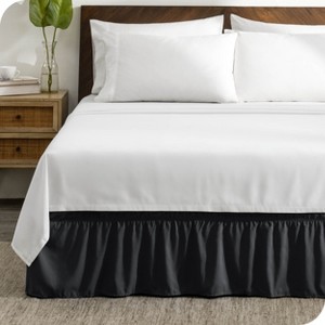 Adjustable Wrap Around Ruffled Bed Skirt by Bare Home - 1 of 4