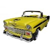 1956 Chevrolet Bel Air Convertible Yellow/Black 1/18 Diecast Car Model by Road Signature - 2 of 4