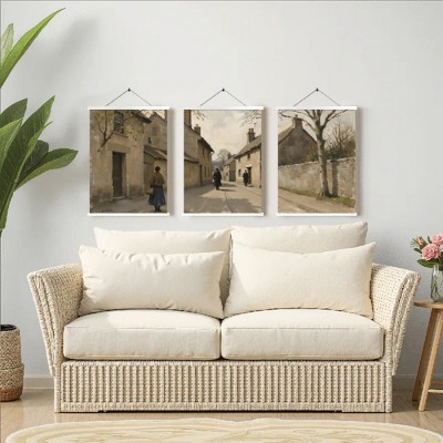 Floral Canvas Wall Art with Strong Artistic and Visual Aesthetics,3 - Pieces