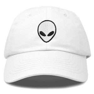 Dalix Alien Embroidered UFO Dad Hat Cotton Baseball Cap Adjustable Mens - 1 of 4
