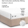 Premium Fitted Sheet Ultra Soft & Breathable - Deep Pocket for 8"-16" Mattresses - CGK Linens - 3 of 4