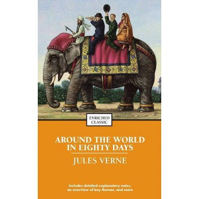 Around the World in Eighty Days - (Enriched Classics) by  Jules Verne (Paperback)