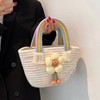 Paaaawaters Cotton Rope Woven Cloud Bag - Handheld Woven Bag, Daily Versatile Rainbow Bag, Cotton Rope Bag, Gift Woven Bag - 4 of 4