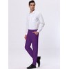 Lars Amadeus Men's Dress Business Classic Fit Flat Front Suit Trousers - 4 of 4