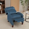 Hyleory Pushback Recliner Chair Faux Leather Armchair Push Back Recliner with Rivet Decoration Single Sofa Accent Chair for Living Room - 3 of 4