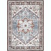 Indoor Washable Area Rug, Non Slip Ultra Thin Low Pile Floor Carpet, Soft Vintage Printed Mat for Living Room Bedroom Dining Room Office - 2 of 4