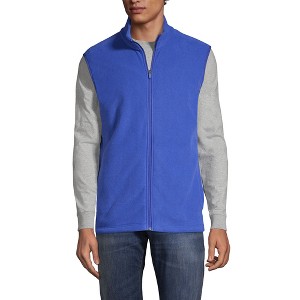 Lands' End Men's Thermacheck 100 Fleece Vest - 1 of 4
