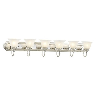 Livex Lighting Belmont 6 - Light Vanity in  Brushed Nickel
