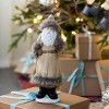 FURNIinspire Decorative Objects 2pcs Christmas Decorations, Table Home Ornaments Decor For Holiday Party Holiday Gifts, Beige, 3.9"*4.3"*14" - 2 of 4