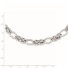 Black Bow Jewelry 10mm Rhodium Plated Sterling Silver Solid Fancy Chain Necklace, 18 In - 4 of 4