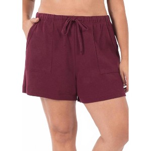 Women's Cotton Drawstring Shorts - ZENANA - 1 of 2