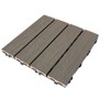 Wood Plastic Composite Patio Deck Tiles,DIY Interlocking Decking Tiles, Indoor Outdoor (11 pack, 12" x 12") - 3 of 4
