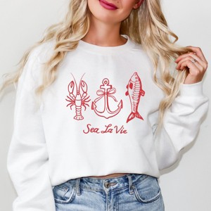 Simply Sage Market Sea La Vie 3 Across Sweatshirt - 1 of 4