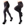 Memoi Women's 2 Pair Pack Heather/Solid Control Top Tights - 2 of 4