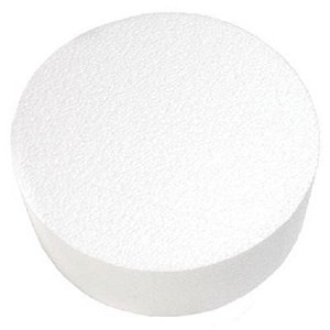 O'Creme Round Cake Dummy for Display Decorating, Styrene - 5" High - 1 of 4