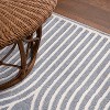 JONATHAN Y Ariana MidCentury Art Deco Striped Arches Two-Tone High-Low Area Rug - 4 of 4