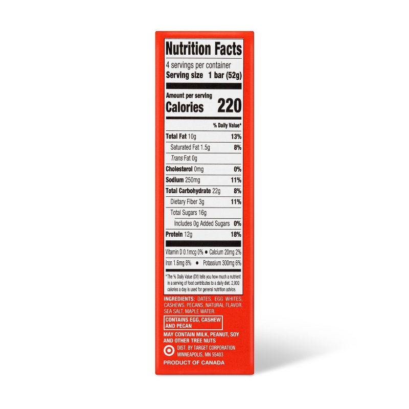 Protein Bars Maple Nut - 7.33oz/4ct - Good &#38; Gather&#8482;, 4 of 6
